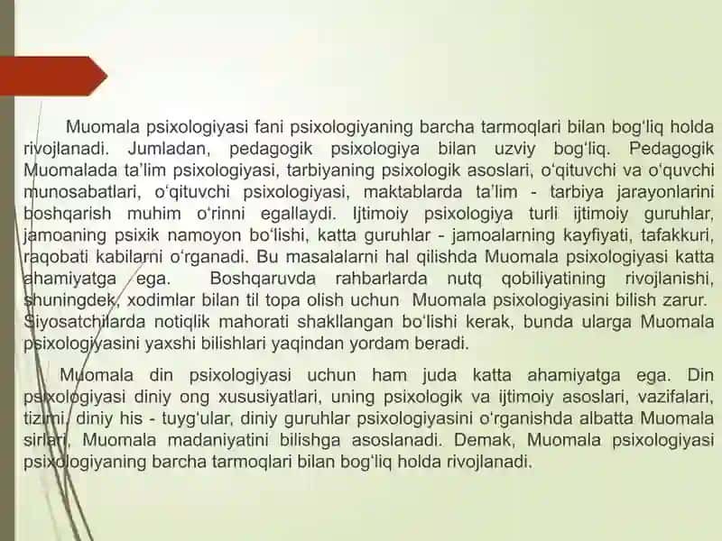 Muomala psixologiyasi 4