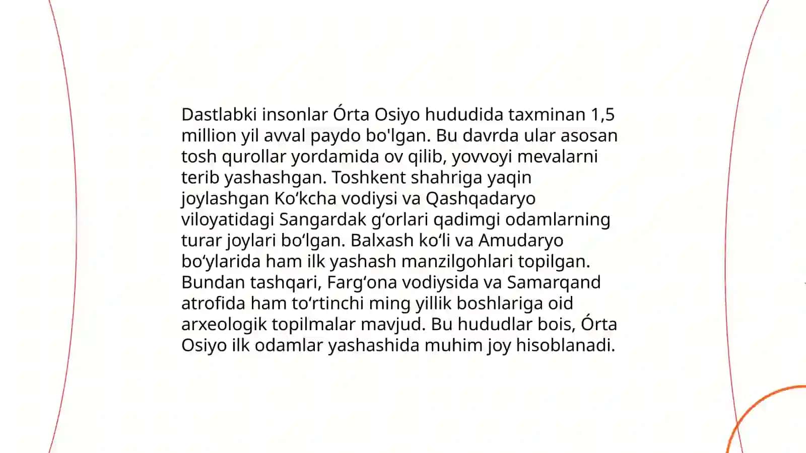 Órta Osiyoning hududining shakllanish tarixi 4