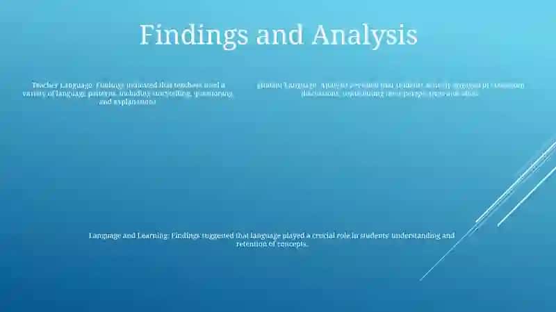 Investigation Of Classroom Language 4