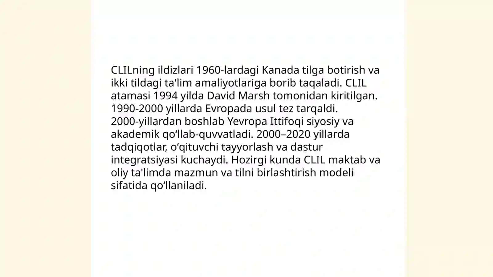 CLILning asosiy tamoyillar 4