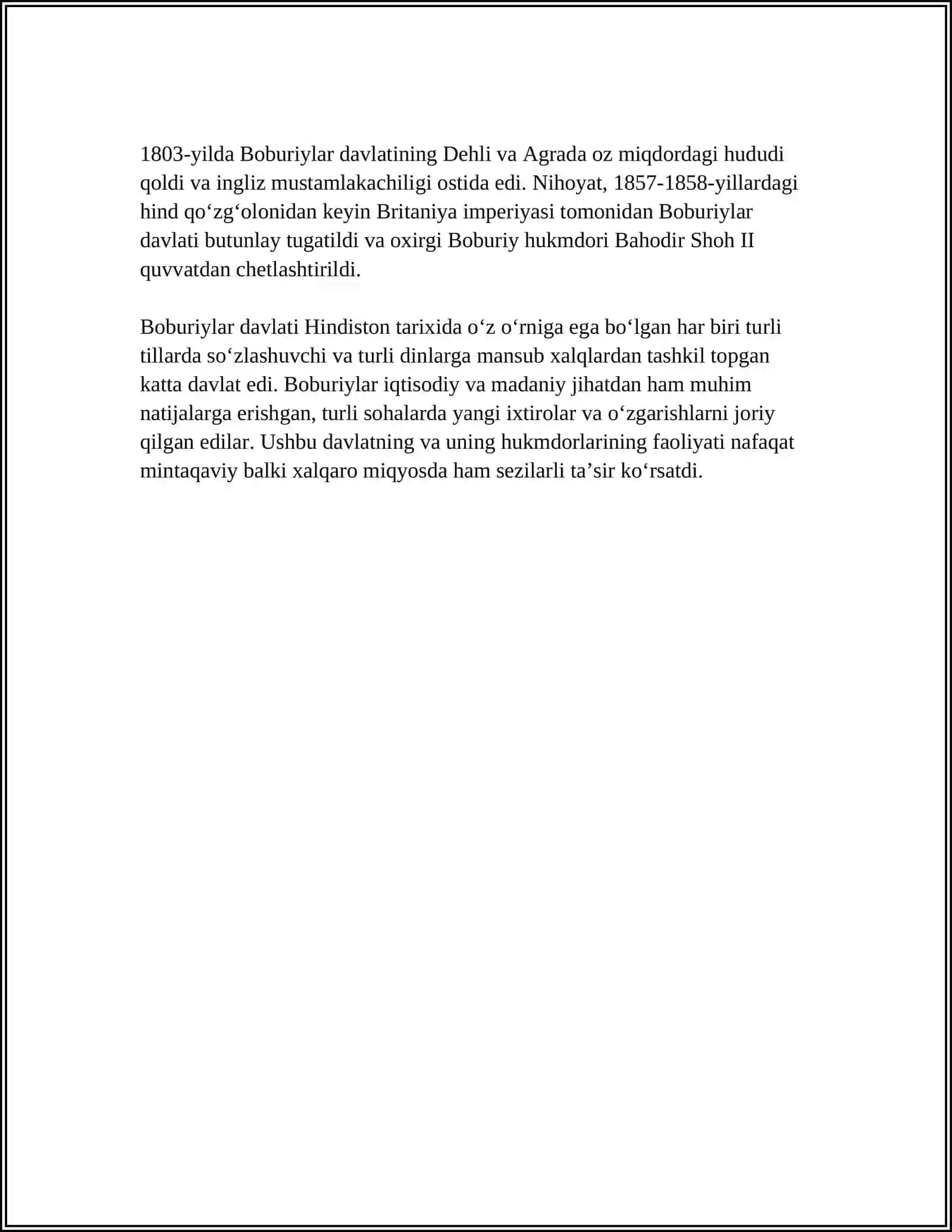 BOBURIYLAR IMPERIYASI 4