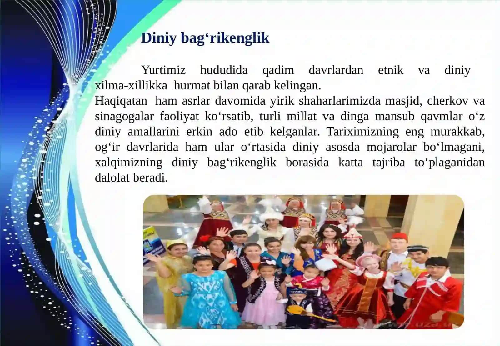 Diniy bag‘rikenglik, tolerantlik xalqlar do‘stligining muhim poydevori 4