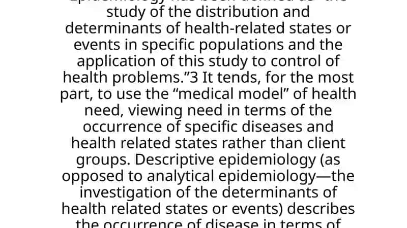 Current problems of modern epidemiological science 4