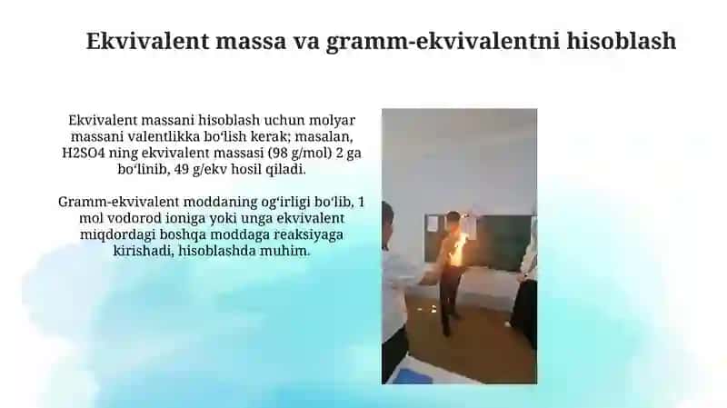 Ekvivalentlar qonuni 4