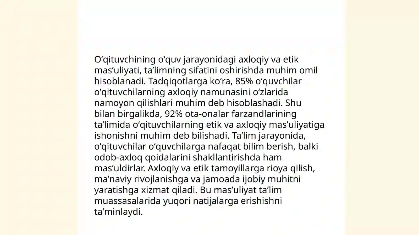 Pedagogik fikr taraqqiyotida oʻqituvchining kasbiy mahorati hamda burch va masʼuliyati 4