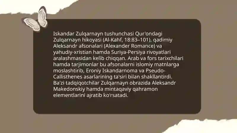 Iskandar Zulqarnayn va Aleksandr Makedonskiy tarixiy shaxslarning tarixi 4