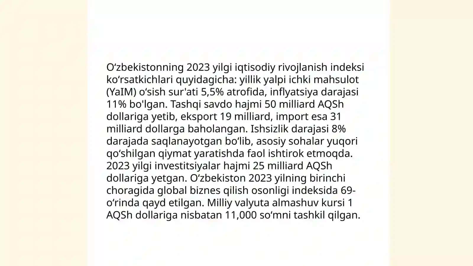 Yangi Õzbekiston ijtimoiy-siyosiy,iqtisodiy va madaniy hayotida rõy berayotgan õzgarishlarning xalqaro reyting va indekslarda aks etishi 4