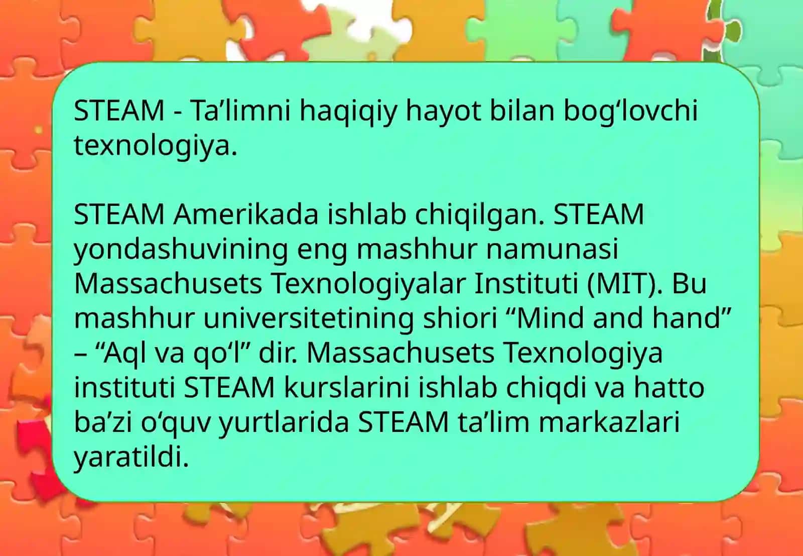 STEAM TA’LİM TEXNOLOGİYASI 4