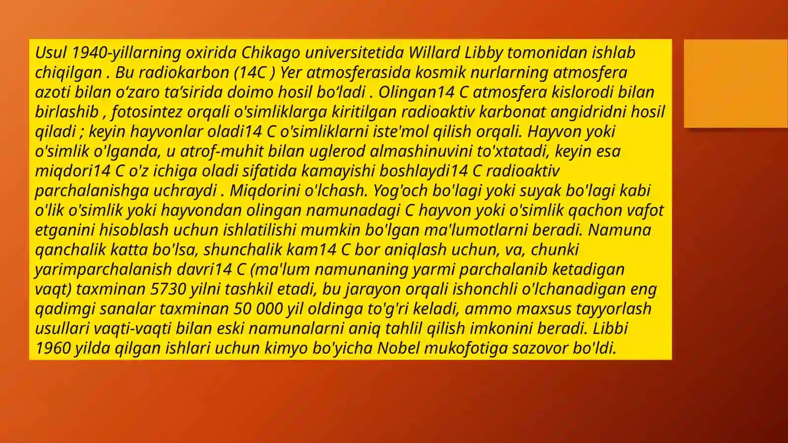 Arxeologiyada tabiiy ilmiy usullar 4