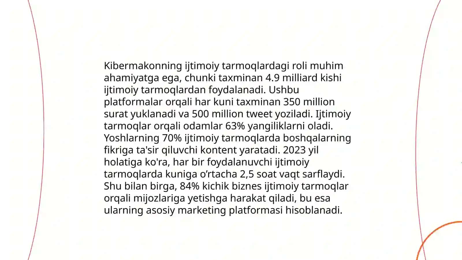 Kiber makon, kiber terrorizm, kiber zoʼravonlik (cyberbullying) tushunchalarining mohiyati 4
