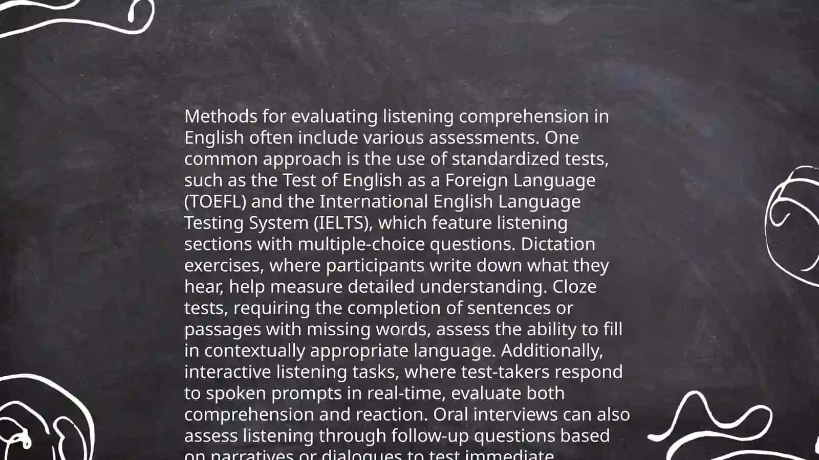 Assessing listening skills 4