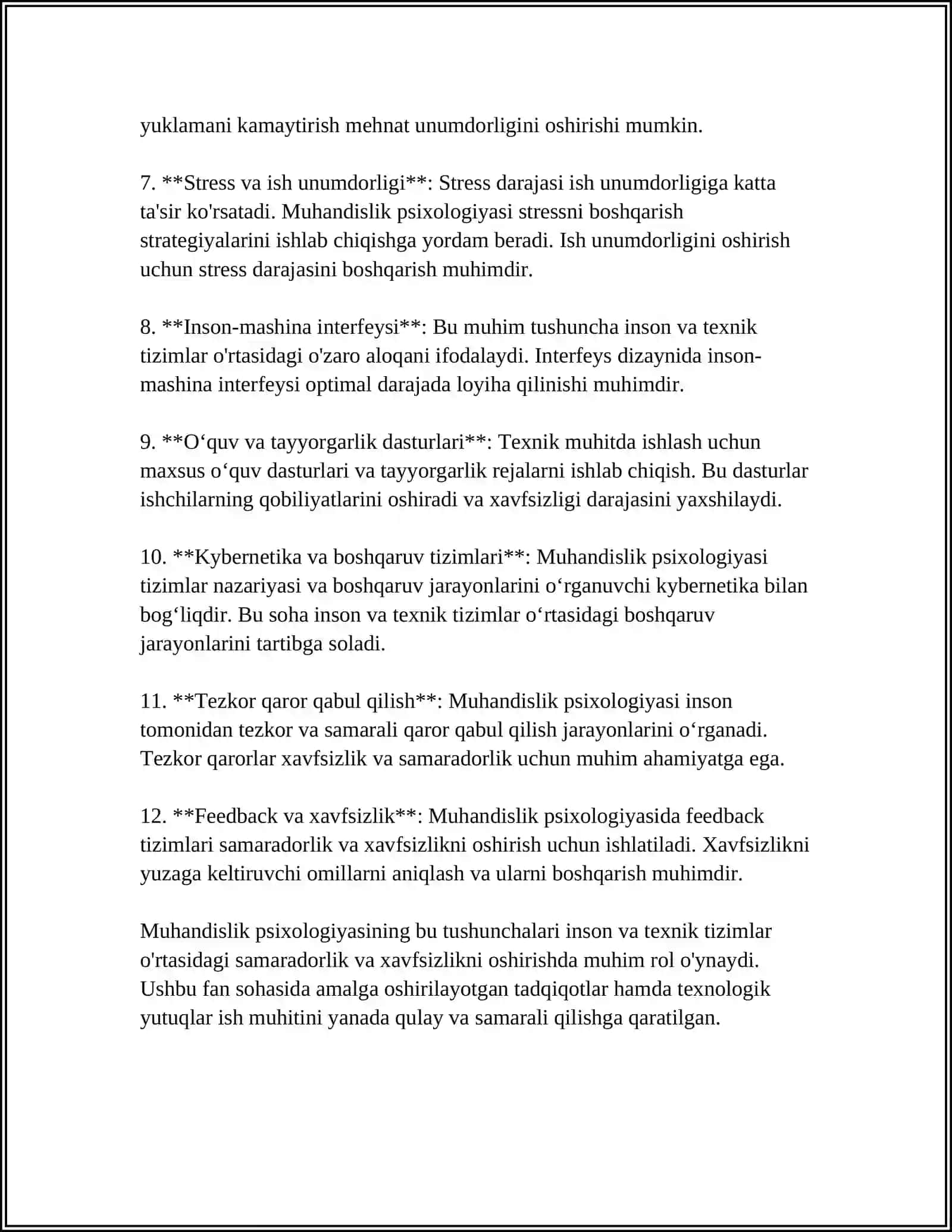 MUHANDISLIK PSIXOLOGIYASINING TADQIQOT METODLARI 4