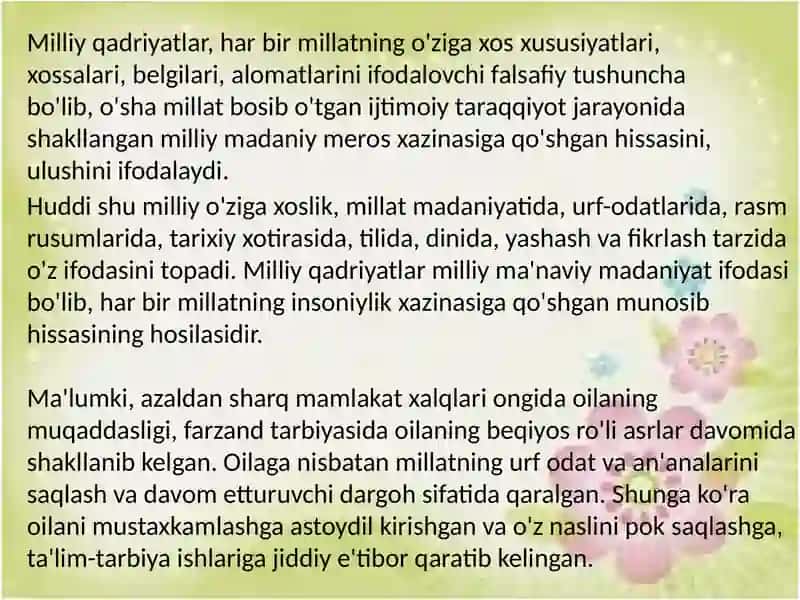 Talaba yoshlarni oilaviy hayotga tayyorlash shartlari 4