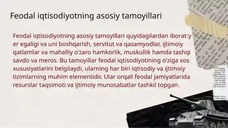 Arab va garbiy Yevropa davlatlarida feodalizm davridagi iqtisodiy g‘oyalar 4