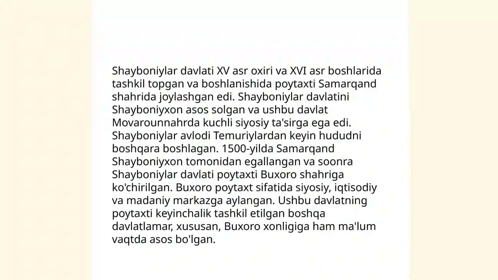 Shayboniylar va Ashtarxoniylar davri tarixiy geogrsfiyasi 4