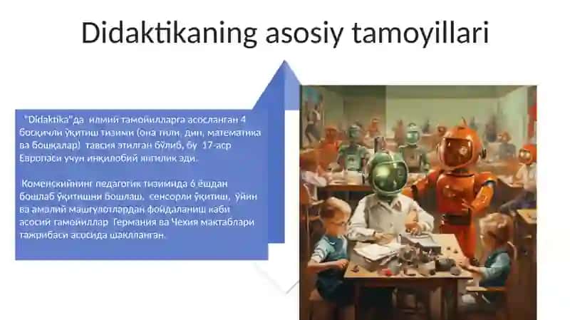 Komenskiyning pedagogik tizimi 4