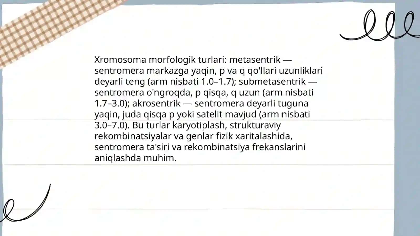 Xromosomalar tuzilishi 4