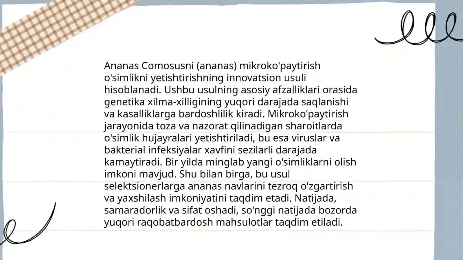 Ananas Comosusni Klonlash Teknologiyasi 4