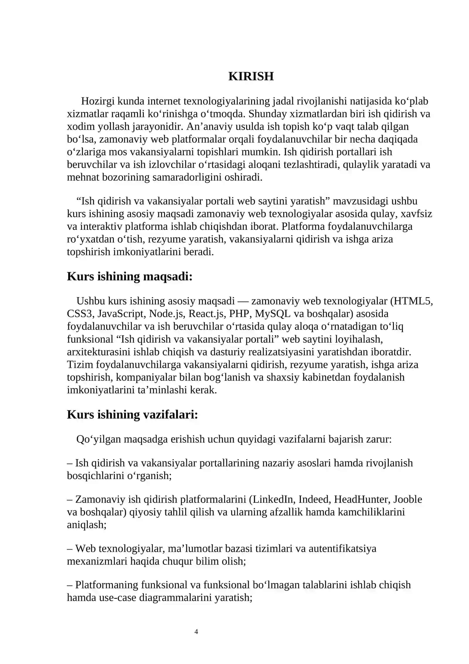 Ish qidirish va vakansiyalar portali web saytiniyaratish 4
