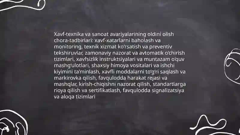 Texnogen tusdagi favquloddagi vaziyatlarda fuqarolarni muhofazalash 4