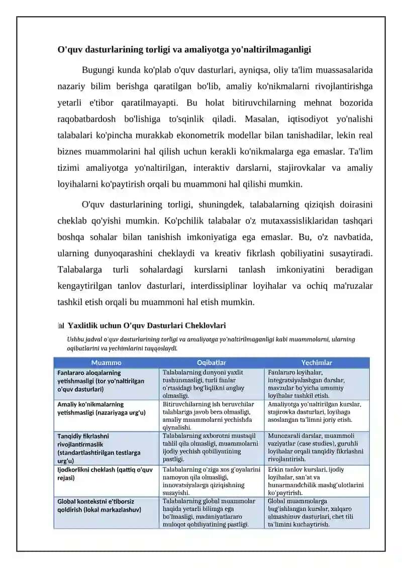 Yaxlit shaxsni tarbiyalashdagi asosiy muammolar 4