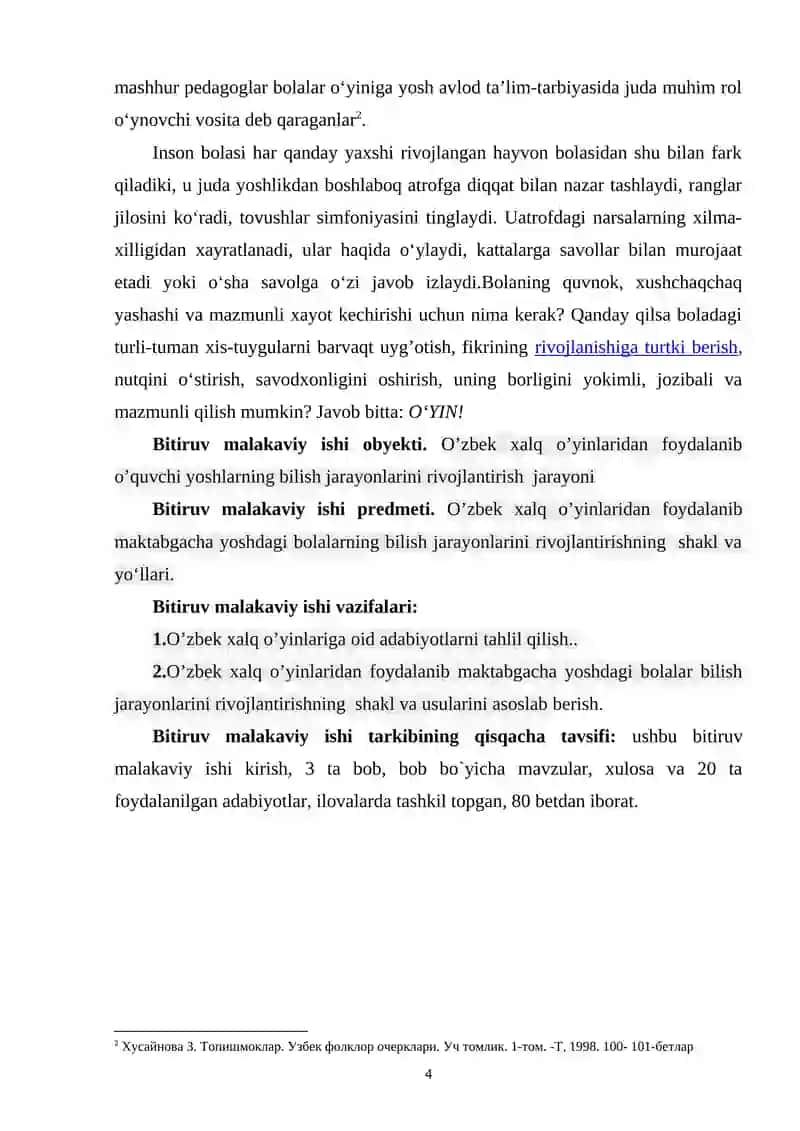 MAKTABGACHA YOSHDAGI BOLALAR BILISH JARAYONLARINI RIVOJLANISHIDA MILLIY XALQ O’YINLARINING TA’SIRI 4