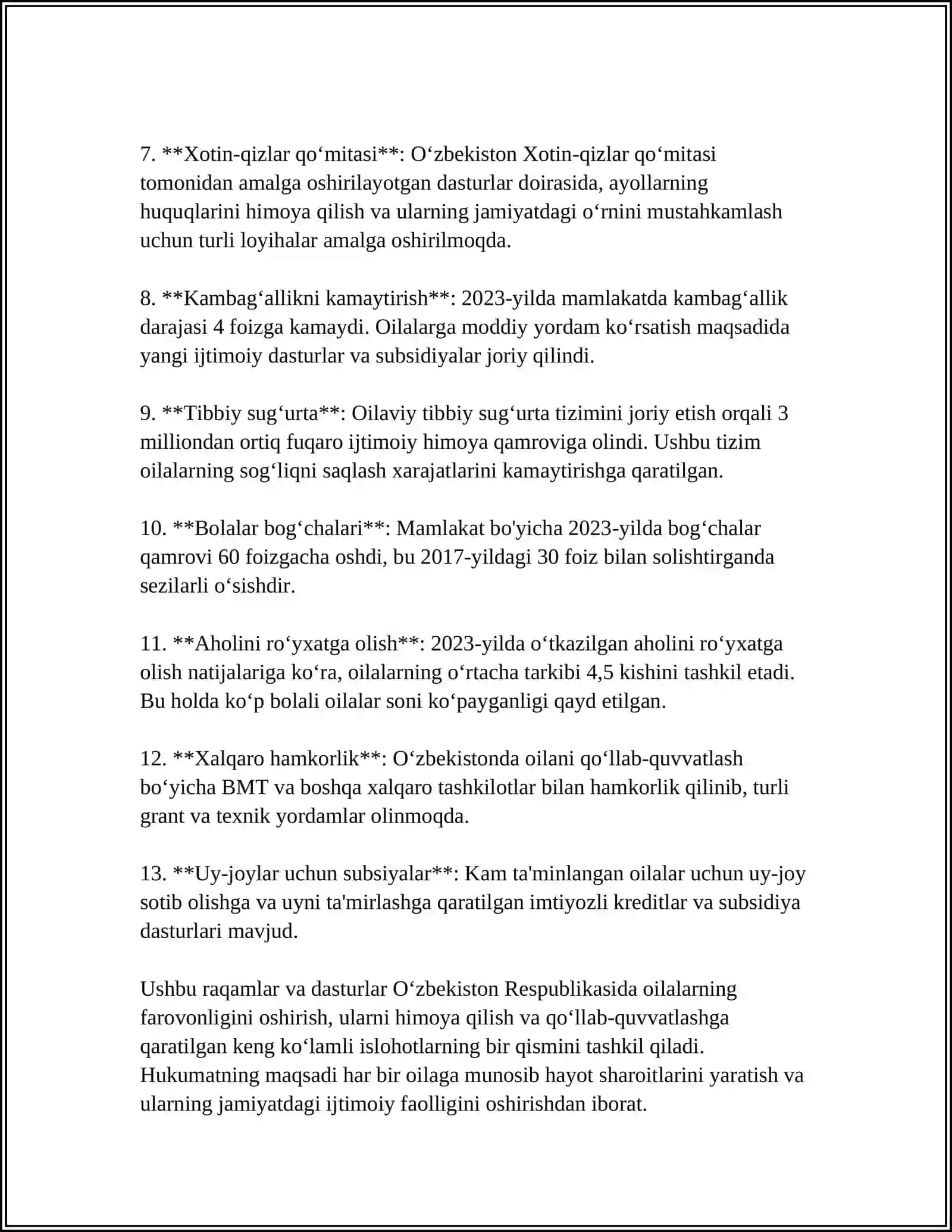 O’zbekistonda oila institutini shakillantirishga qaratilgan siyosat 4