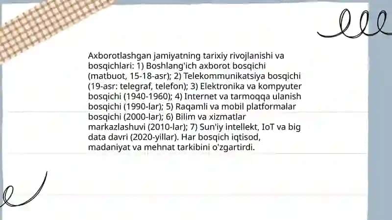 Axbarotlashgan jamiyat va uning istiqbollari 4