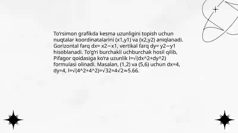 To‘rsimon grafik bo‘yicha masalalar yechish 4