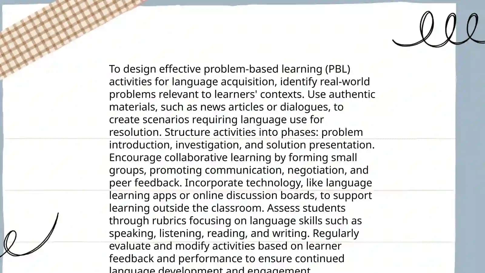 Project and problem - based approaches to English language teaching and assessment 4