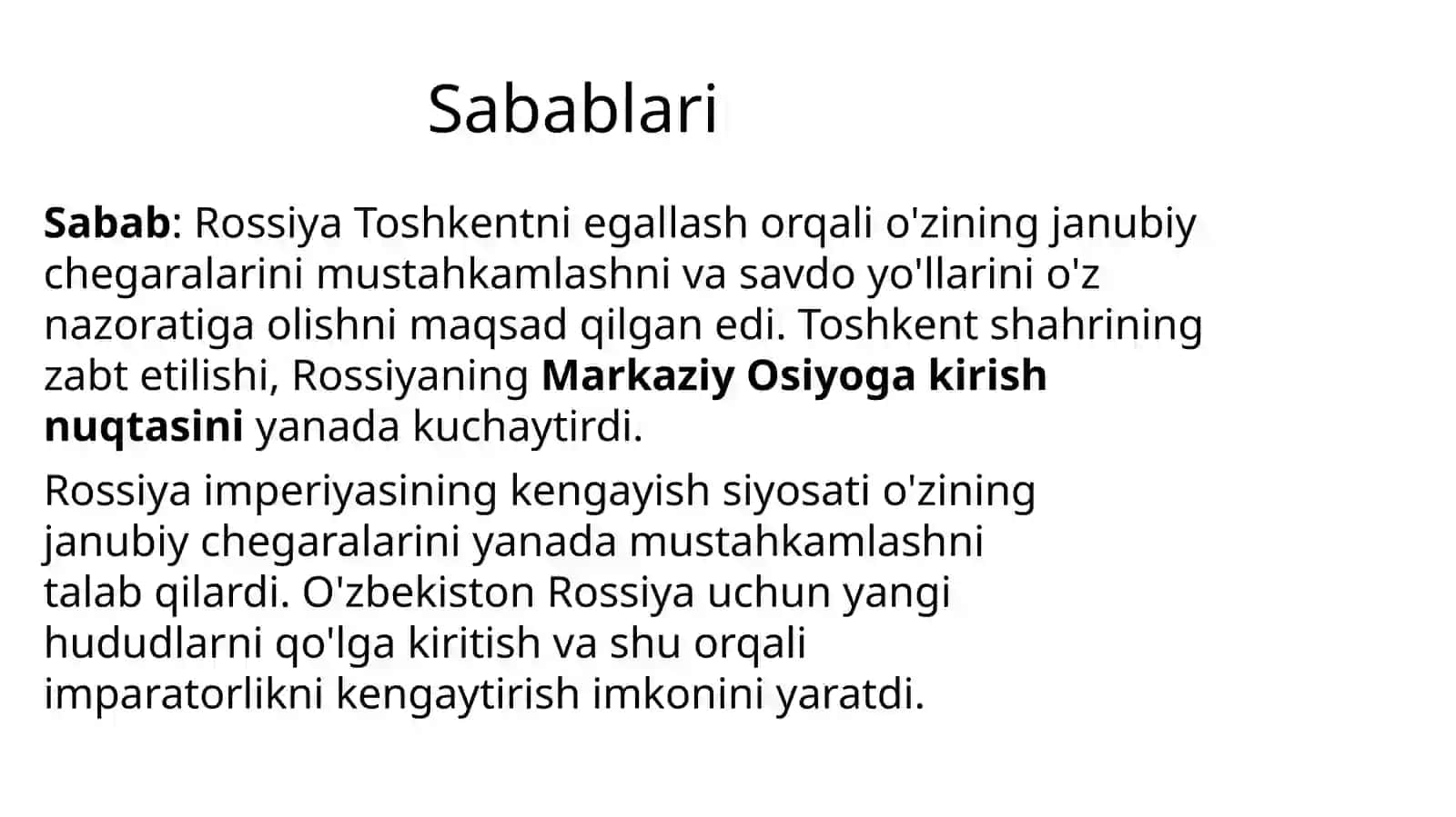 O'zbekiston Rassiya imperiyasi tarkibida 4