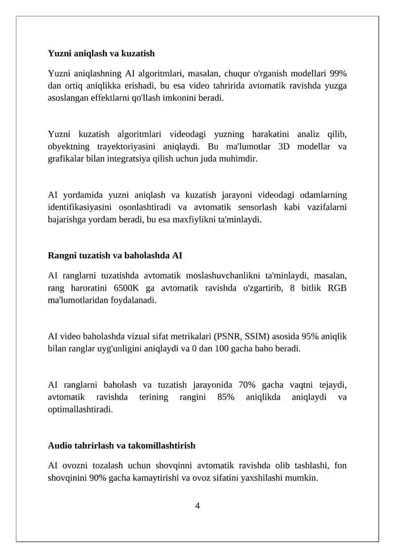 Sun'iy intellektning video montajorlar sohasiga tasiri 4