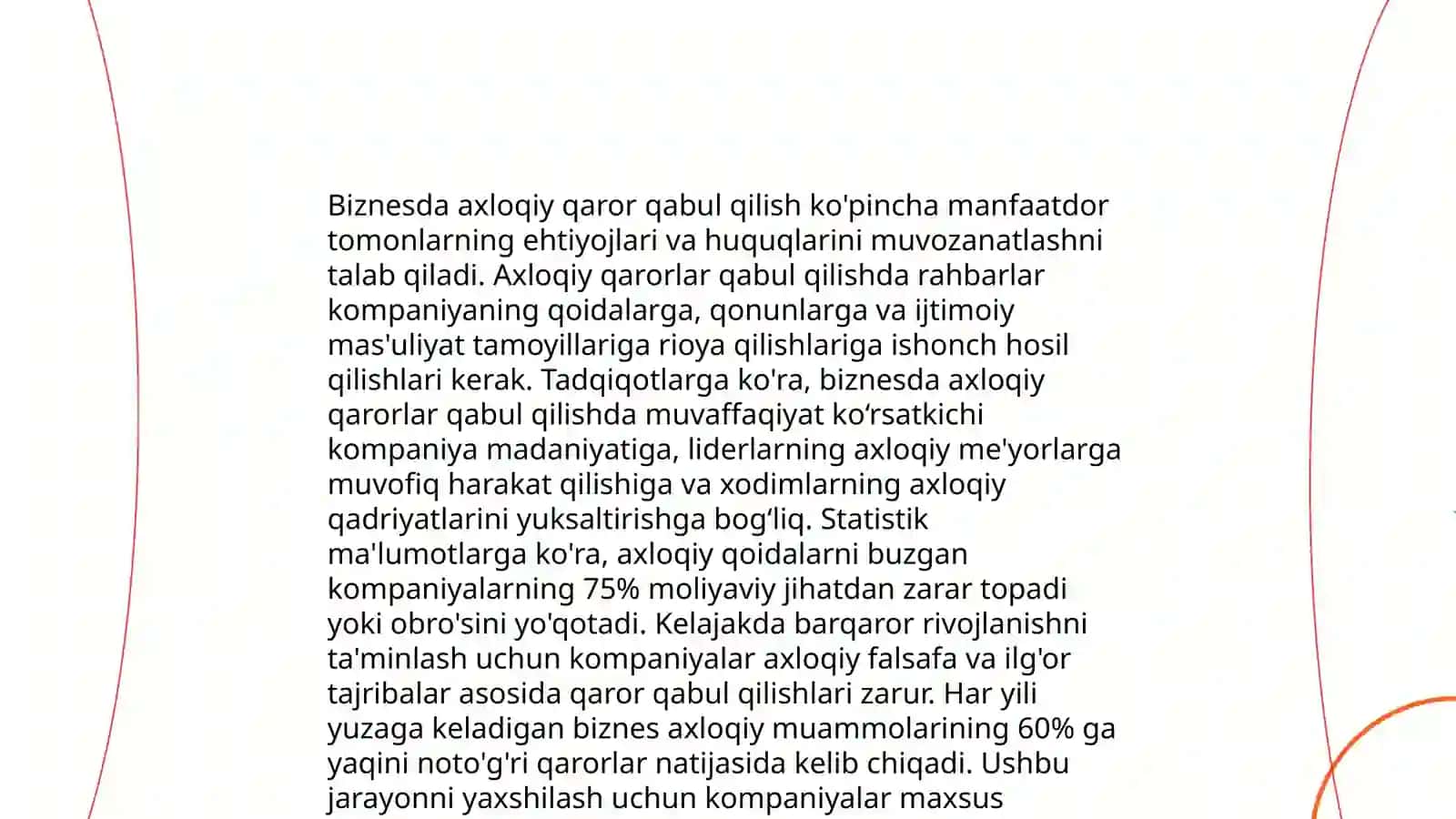 Tadbirkorlik etikasi va madaniyati 4