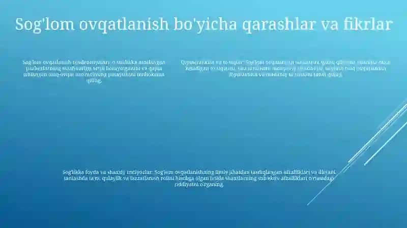 SogʻLom Turmush Tarzi Haqida Qarashlar Va Fikrlar Taxlili 4