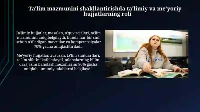 Ta'lim va O‘qitish Mazmunini Tuzish 4