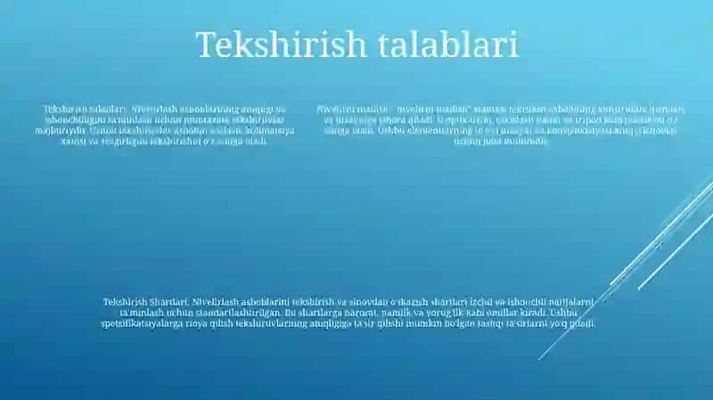 Nivelirni Tuzilish Va Tekshirish Shartlari 4