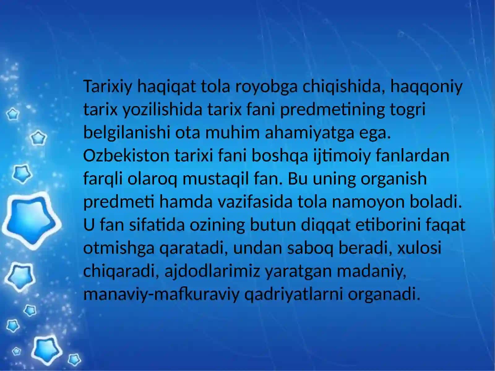 O'zbekistonning eng yangi tarixi o'quv fani 4