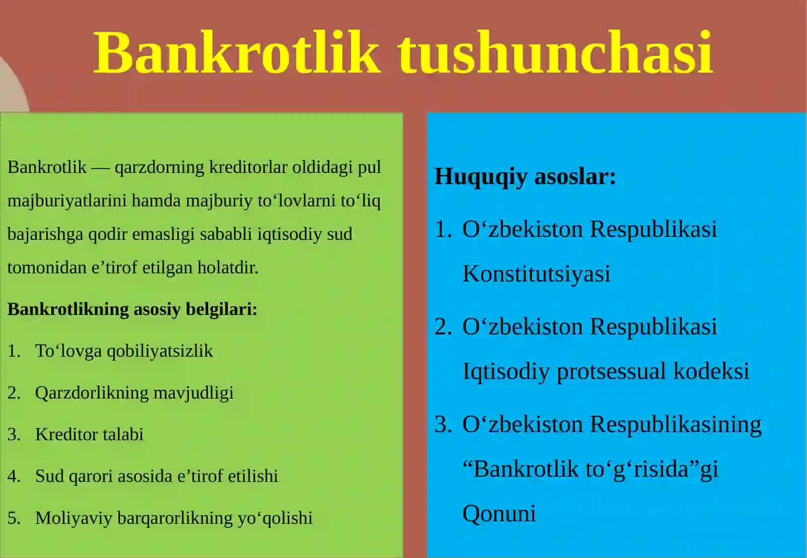 Yuridik shaxslar va fuqarolarning bankrotligi tushunchasi 4