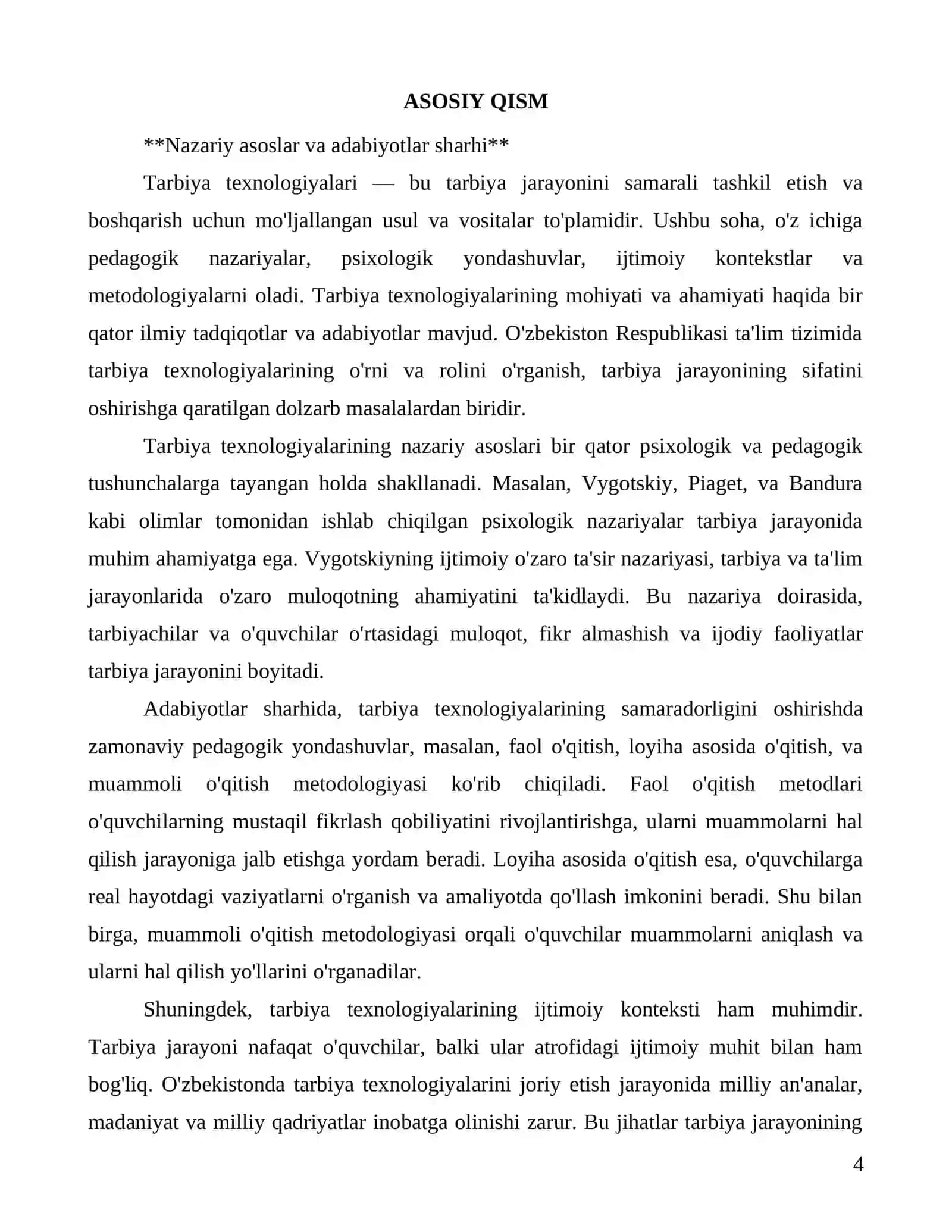 Tarbiya texnologiyalarining samaradorligi va metodikasi 4