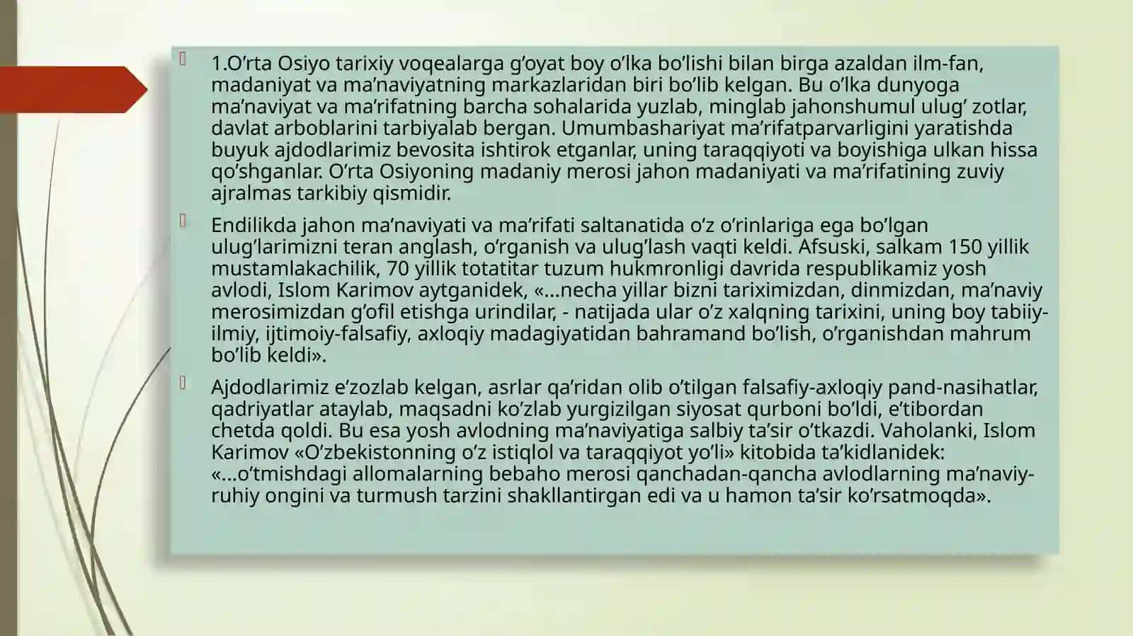 Yuksak ma'naviyatli yoshlarni tarbiyalash 4