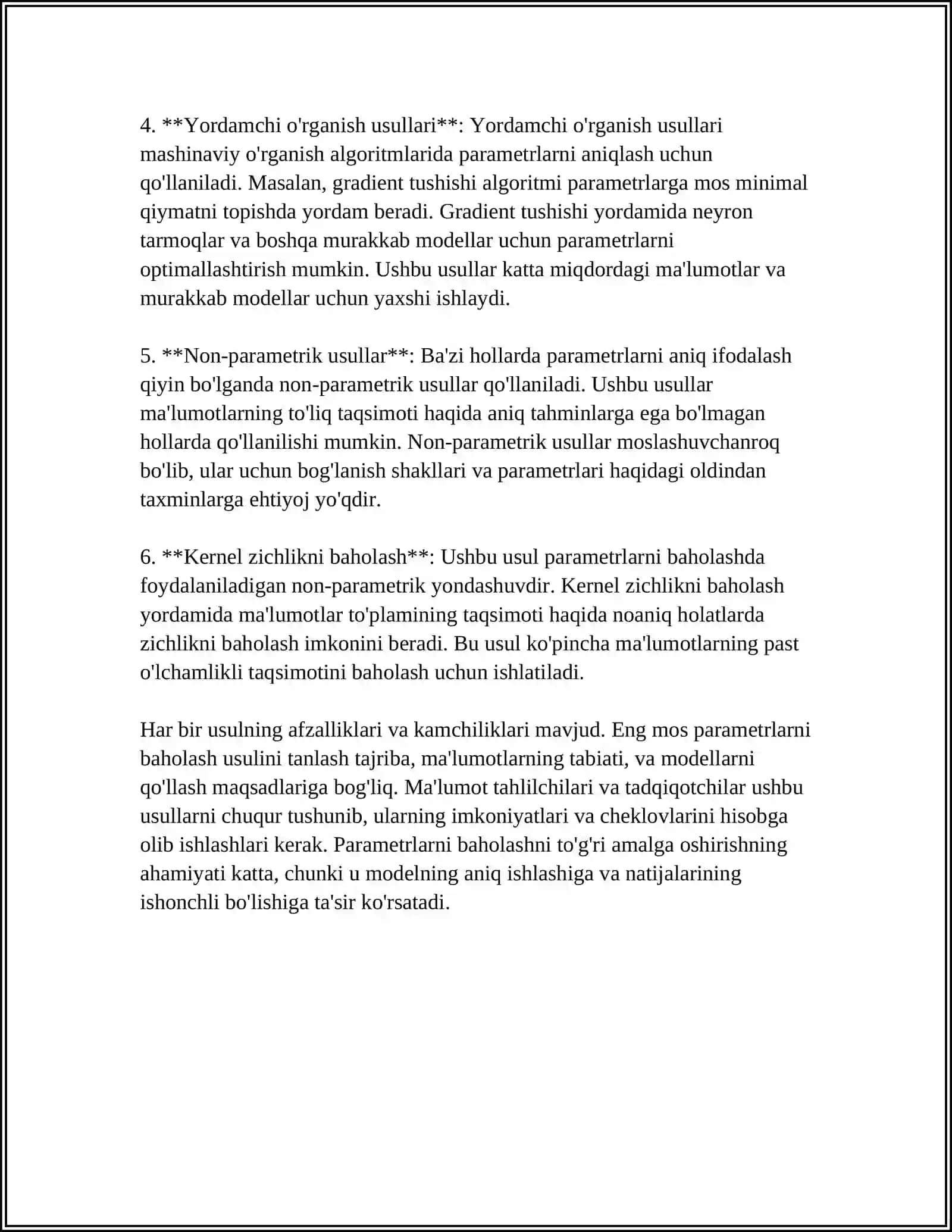 DINAMIK MODELLARNI IDENTIFIKATSIYALASH USULLARI 4