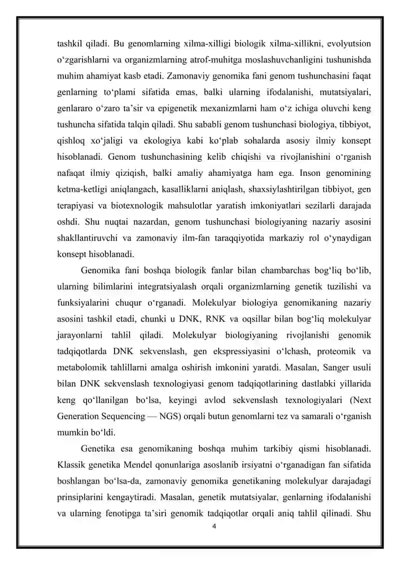Genomika tushunchasi va uning tarixi 4