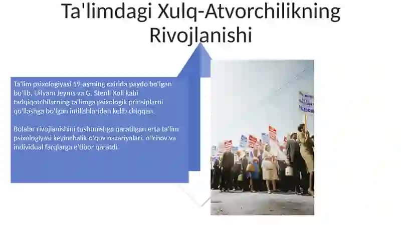 Pedagogik psixologiyaning yuzaga kelishi tarixi 4