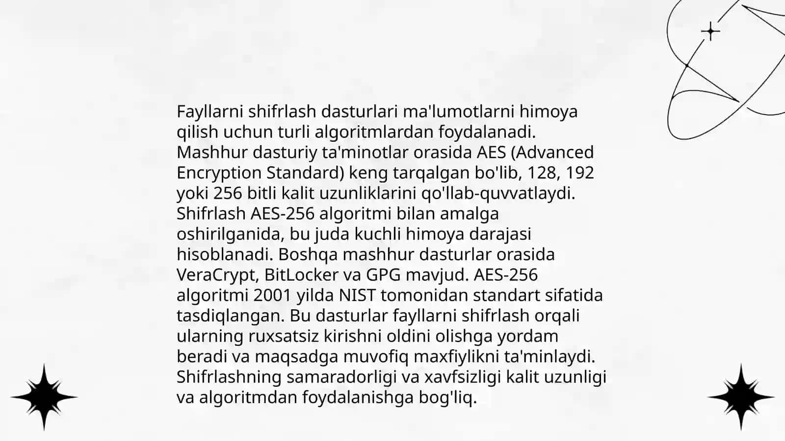 Disklarni va fayllarni shifrlash. Ma’lumotlarni xavfsiz o‘chirish usullari 4