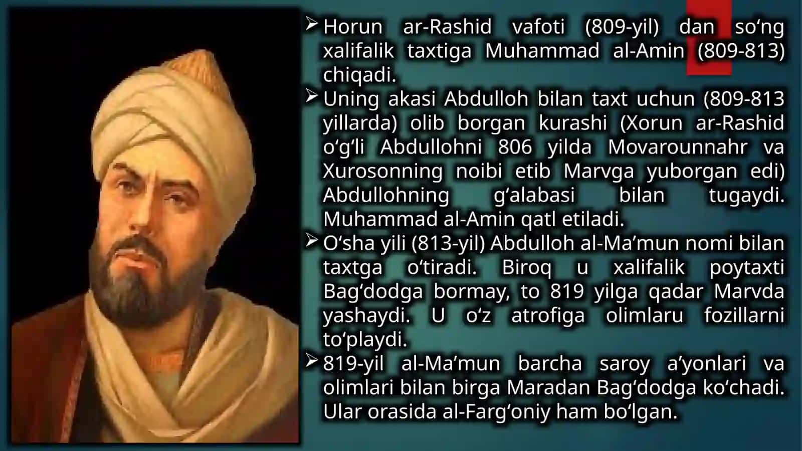 Ahmad al–Farg‘oniy va Ahmad al–Marvaziyning hayotlari va faoliyatlari 4