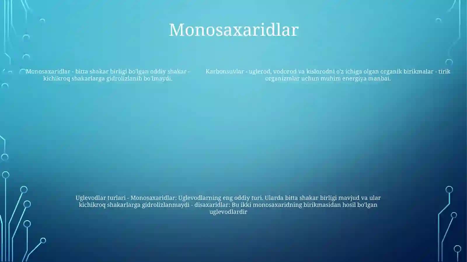 Karbonsuvlar 4