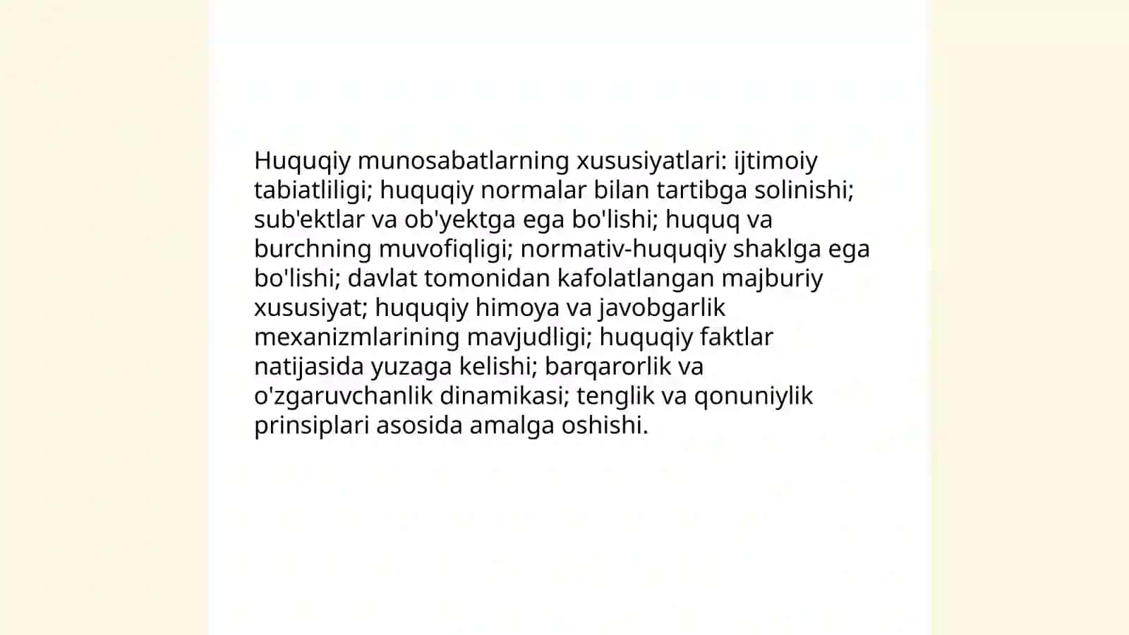 Huquqiy munosabatlar 4