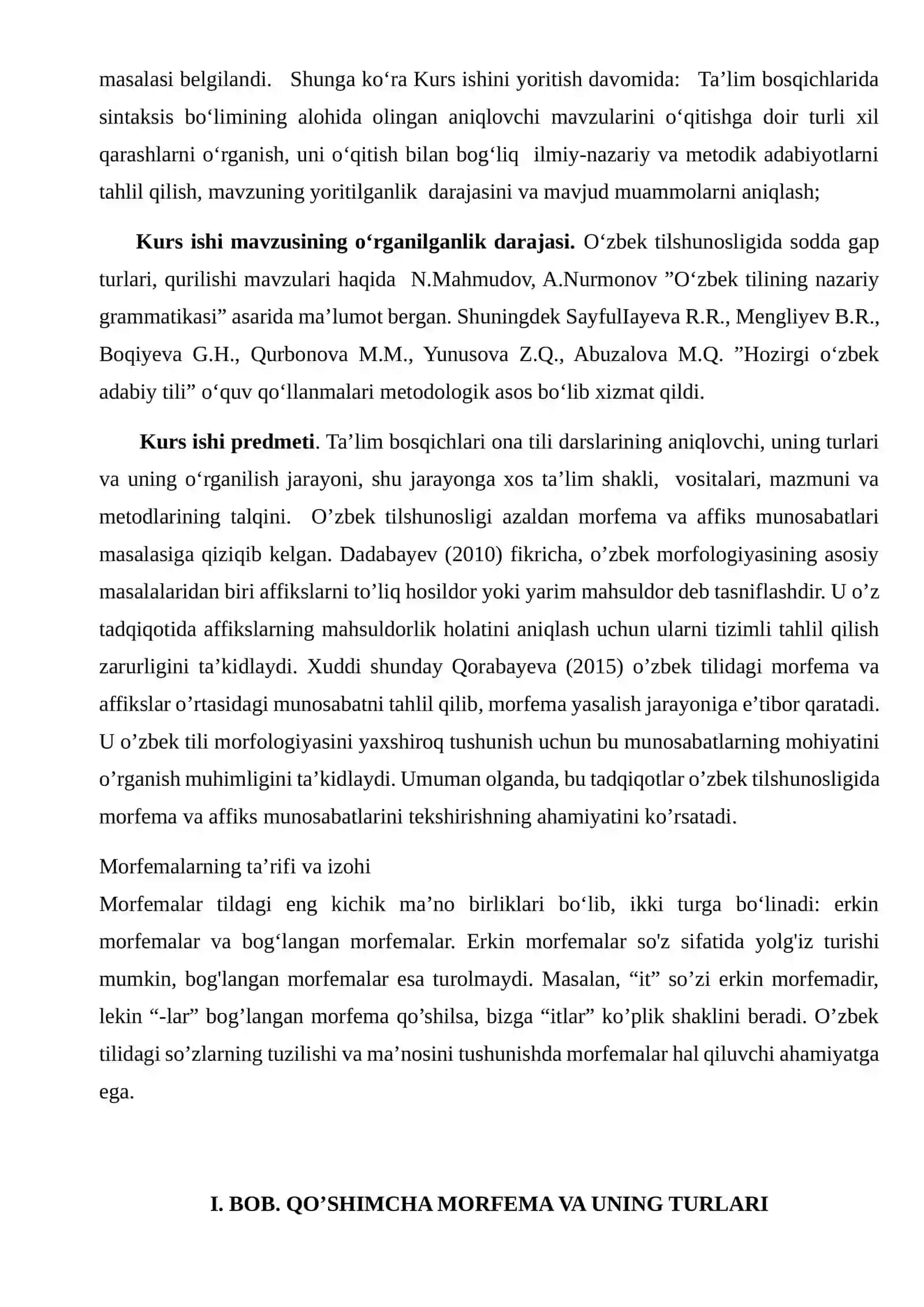 Nutqda morfema umumiy ma’nosining nutqiy xoslanishi 4