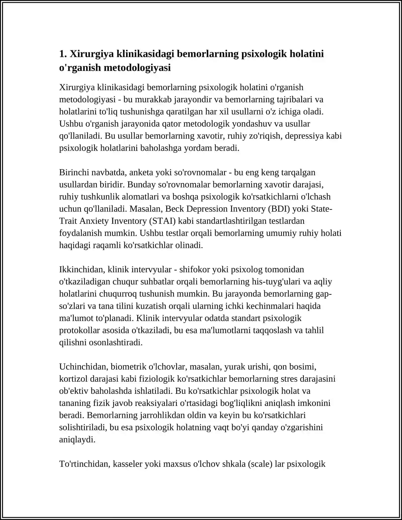 Xirurgiya Klinikasidagi Nawqaslar Psixologiyasi 4