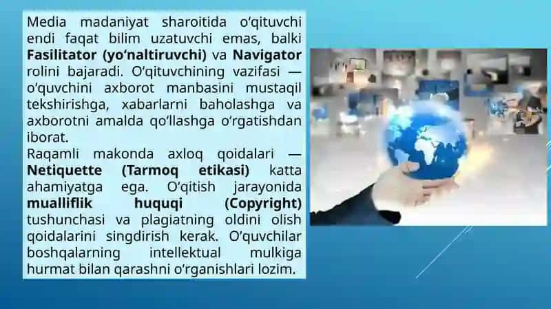 MEDIA MADANIYAT VA INNOVATSION PEDAGOGIK TEXNOLOGIYALAR 4